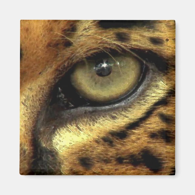 JAGUAR Big Cat Wildlife Magnet (Vorne)