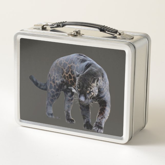 Jaguar Diablo graue Lunchbox (Vorderseite)