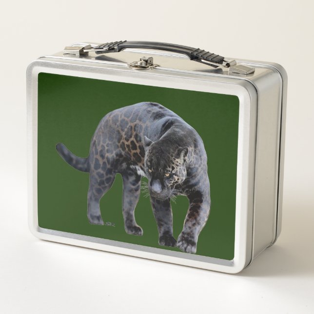 Jaguar Diablo grüne Lunchbox (Vorderseite)