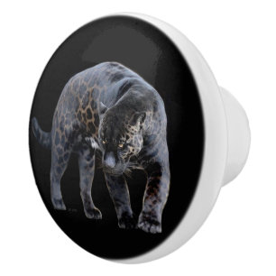 Jaguar Diablo, schwarzer Keramik Keramikknauf