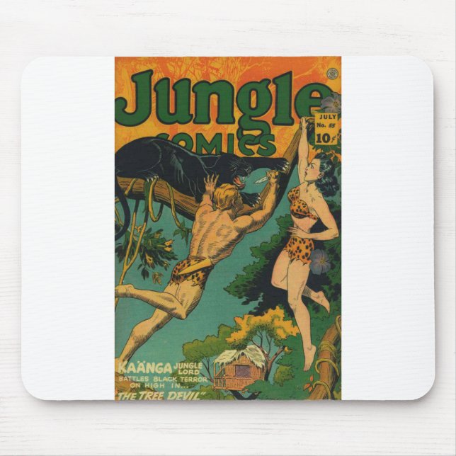 Jaguar - Dschungel - König des Dschungels - Leopar Mousepad (Vorne)