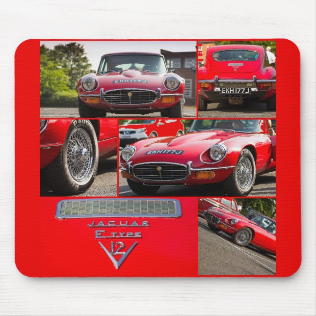 Jaguar E-Artiges V12 Mousepad (Vorne)