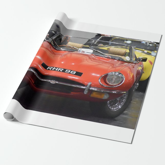 Jaguar-E-Packpapier Geschenkpapier (Ungerollt)
