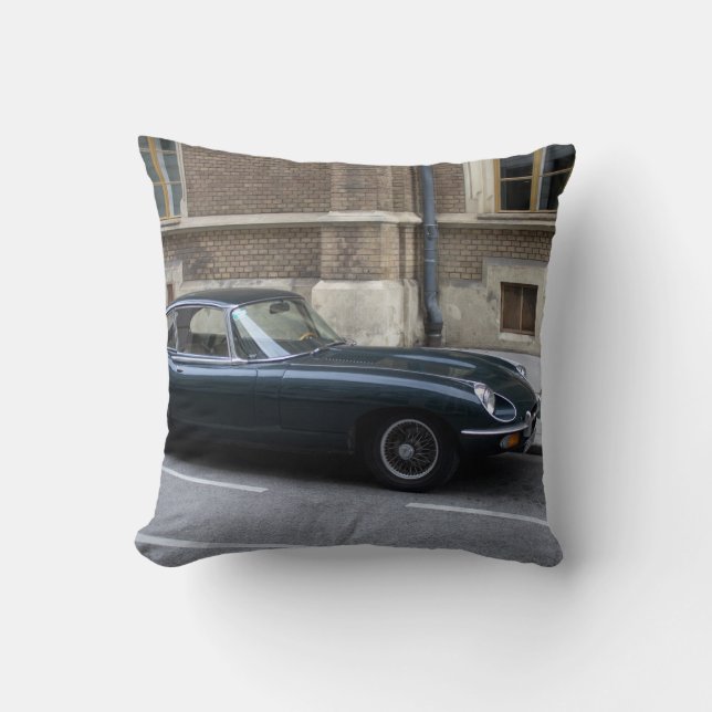 Jaguar E-Type-Hardtop Kissen (Vorderseite)