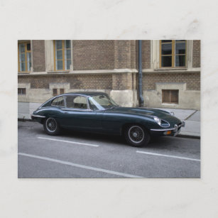 Jaguar E-Type-Hardtop Postkarte