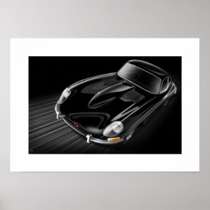Jaguar E-Type Poster