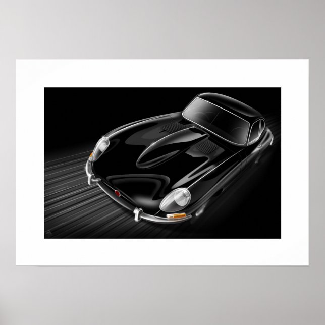 Jaguar E-Type Poster (Vorne)