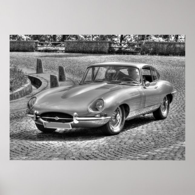 Jaguar E-Type Poster (Vorne)