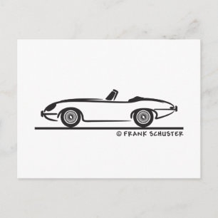 Jaguar E-Type Postkarte
