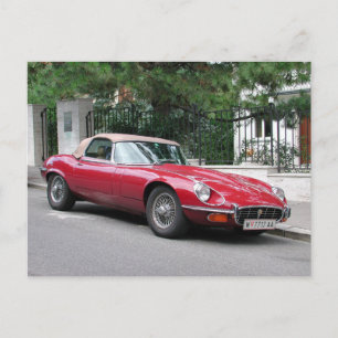 Jaguar E-Type Postkarte
