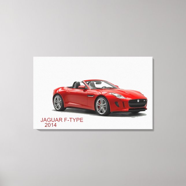 Jaguar F-TYPE 2014 Leinwanddruck (Vorderseite)
