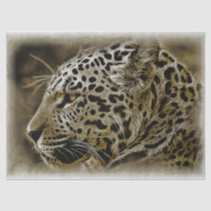 Jaguar Feline Wild Cat Artwork Decoupage Seidenpapier