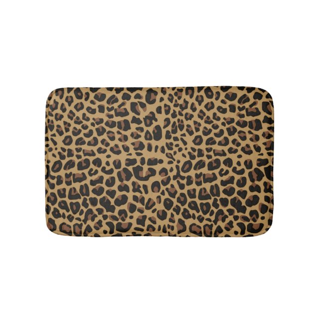 Jaguar Fur Print Bath Mat Badematte (Vorderseite)