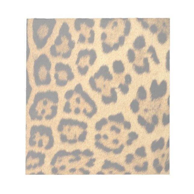 Jaguar Fur Print Notizblock (Vorderseite)