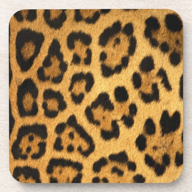 Jaguar Fur Print Untersetzer (Vorderseite)