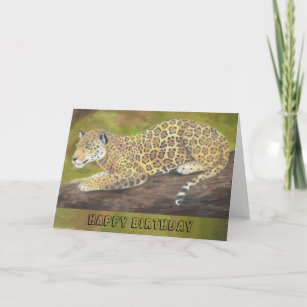 Jaguar-Geburtstagskarte Karte