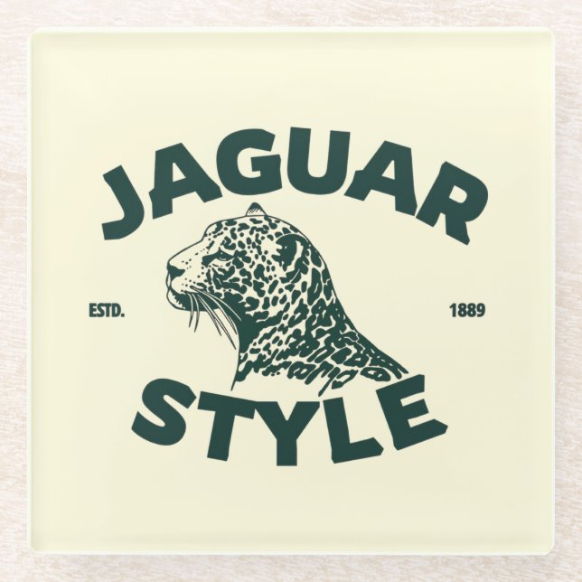 Jaguar-Glasuntersetzer Glasuntersetzer (Vorderseite)