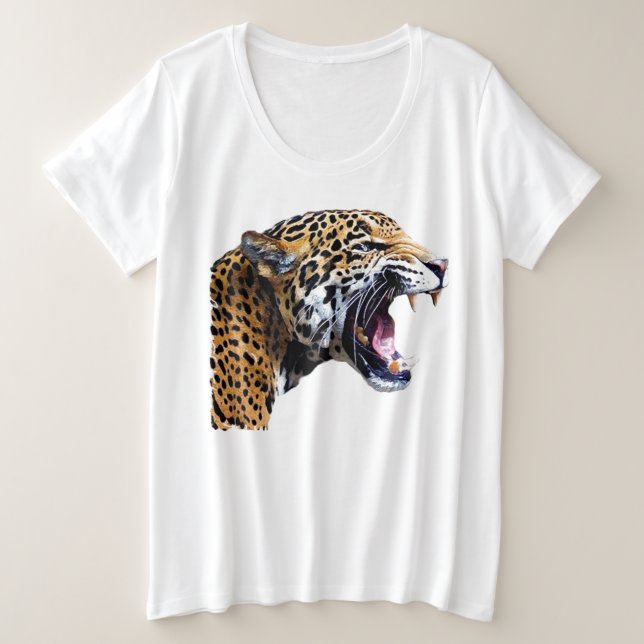 Jaguar Große Größe T-Shirt (Design vorne)