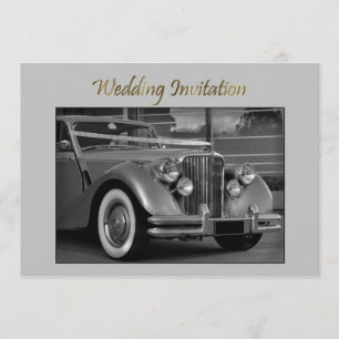 JAGUAR HOCHZEITSAUTO Hochzeits-Einladung Einladung