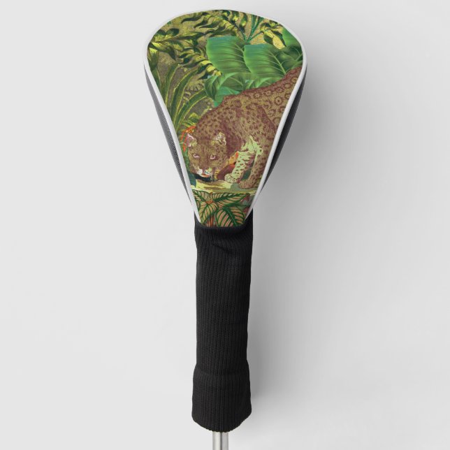 Jaguar in der Jungle Serie #4 - Gulaga Golf Headcover (Vorderseite)