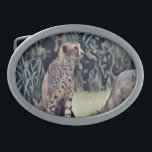 Jaguar in der Waldölfarbe, Gürtelschnalle<br><div class="desc">Im Wald fotografiert in einem Ölgemälde,  das ein Jaguar behalte.</div>