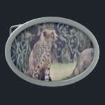 Jaguar in der Waldölfarbe, Gürtelschnalle<br><div class="desc">Im Wald fotografiert in einem Ölgemälde,  das ein Jaguar behalte.</div>