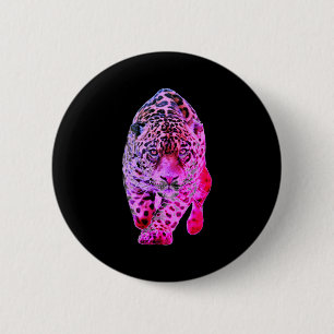 Jaguar-Kunst T-Shirt Button