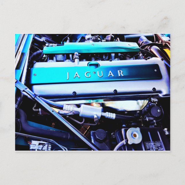 Jaguar Motor Postkarte (Vorderseite)