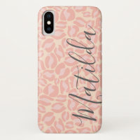 Jaguar Muster Print Pink Pastell Personalisierter 