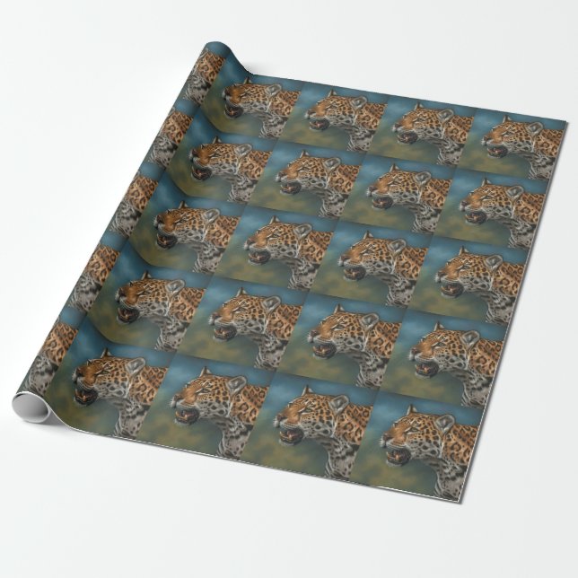 Jaguar-Packpapier Geschenkpapier (Ungerollt)
