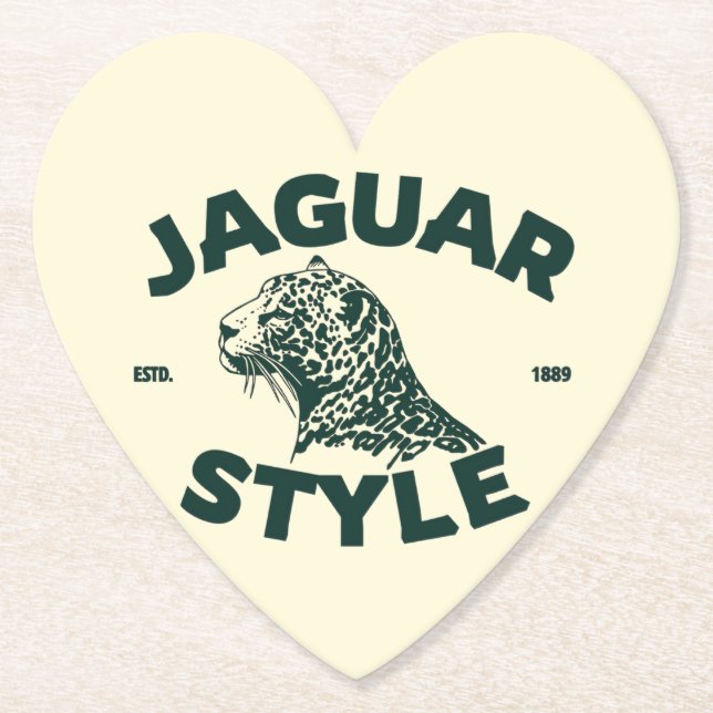 Jaguar-Papierserviette Untersetzer (Vorderseite)