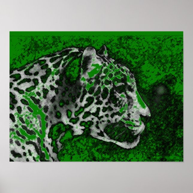 Jaguar Pop Art Poster (Vorne)