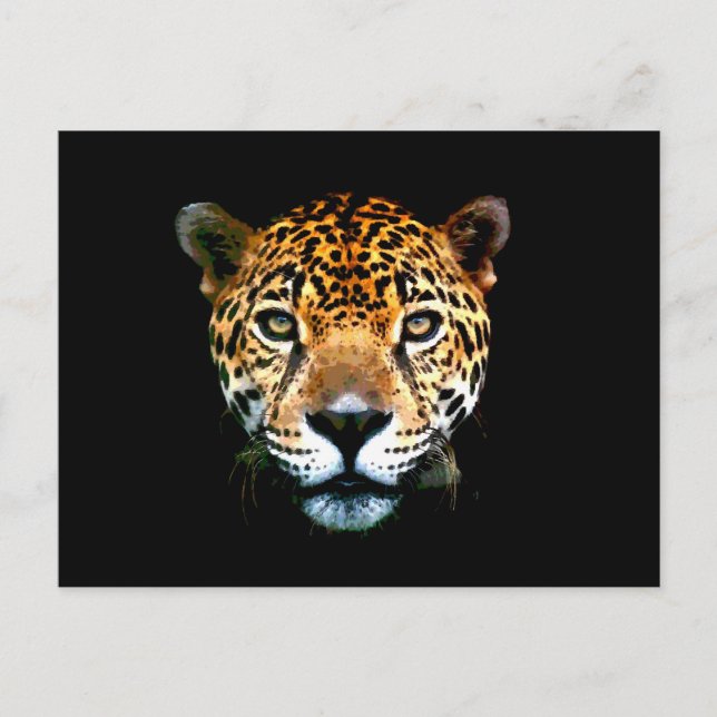 Jaguar Postkarte (Vorderseite)