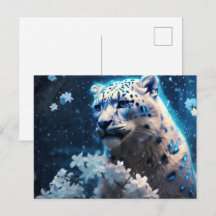 Jaguar-Postkarte Blaulicht