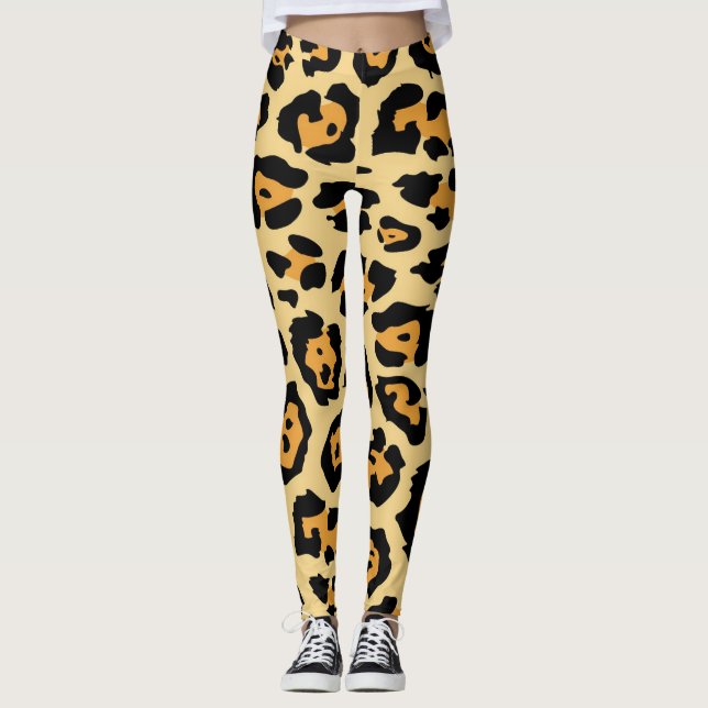 Jaguar Print-Leggings Leggings (Vorderseite)