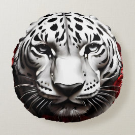 Jaguar Rundes Kissen