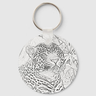 Jaguar (schwarz) Schlüsselanhänger