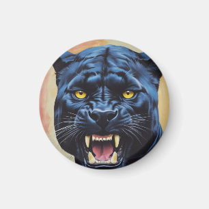 Jaguar - Schwarzer Panther Magnet