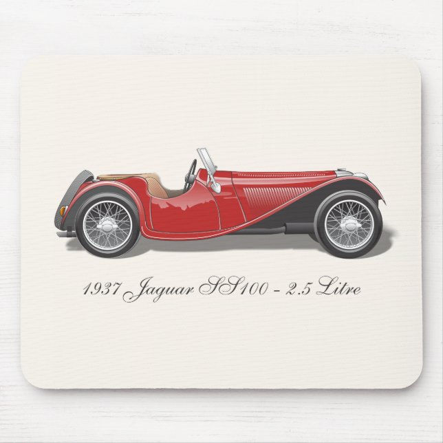 Jaguar SS100 Mousepad (Vorne)