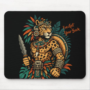 Jaguar-Stammeskrieger Vintage Mousepad