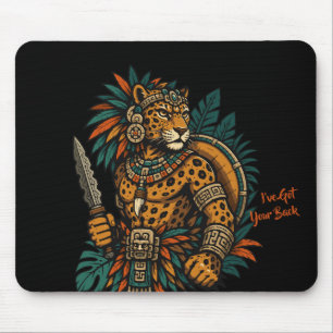 Jaguar-Stammeskrieger Vintage Mousepad