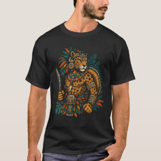 Jaguar-Stammeskrieger Vintage-T-Shirt T-Shirt