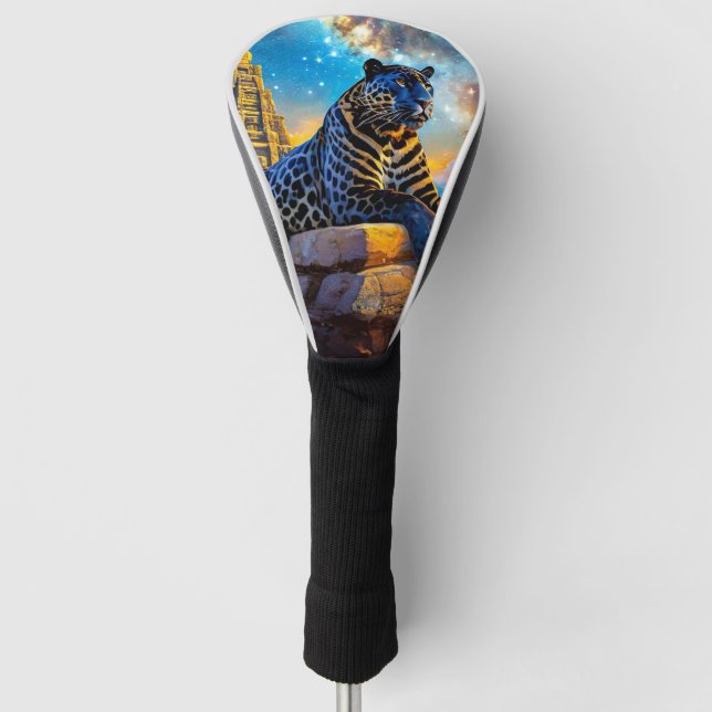 Jaguar Stargazer Design von Rich AMeN Gill Golf Headcover (Vorderseite)