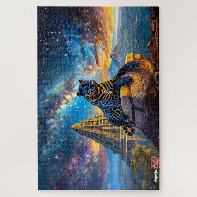 Jaguar Stargazer Design von Rich AMeN Gill Puzzle (Vertikal)