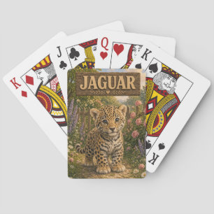 Jaguar Süßes Baby-Geschichtenbuch-Nursery-Tier Spielkarten