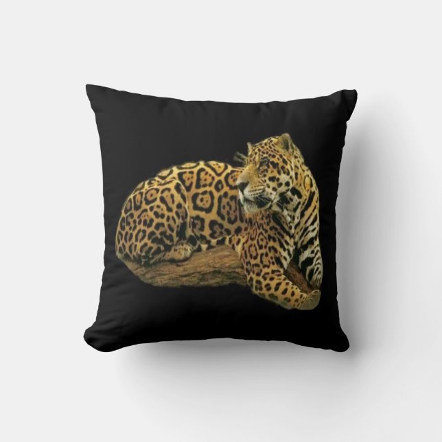 Jaguar Throw Pillow Kissen (Vorderseite)