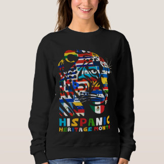 Jaguar und seine Flaggen, Frauen, Männer, Kinder Sweatshirt