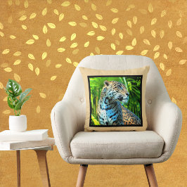 Jaguar unter den Bäumen Kissen