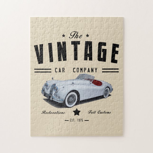 Jaguar Vintage Car Company Puzzle (Vertikal)
