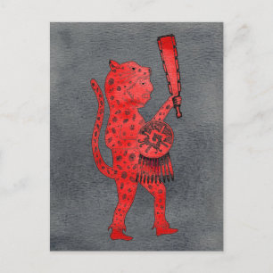 Jaguar Warrior Postcard Postkarte